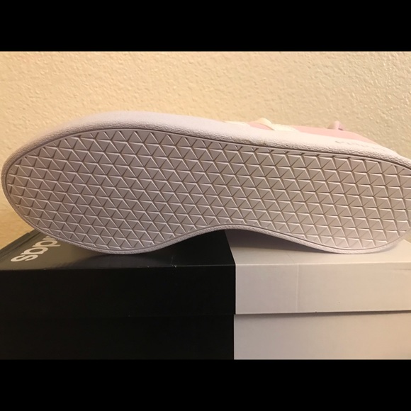 Adidas VL Court 2.0 Pink Women’s Shoes Size 10 - Picture 3 of 6
